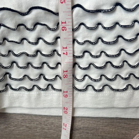 See by Chloe Luxury White Bell Long Sleeve Decorated Boxy Top French Style - Picture 10 of 10